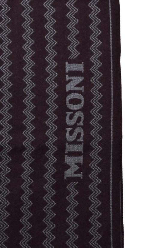  미소니 머플러/스카프 갈색 울 스카프 - MISSONI