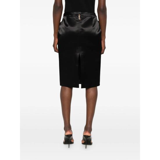 26SS 생로랑 스커트 863981 Y1K44 1000 BLACK - SAINT LAURENT