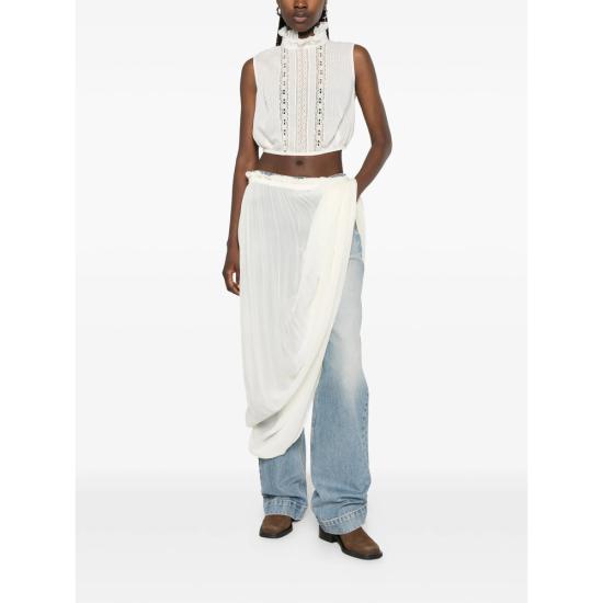 26SS 앤 드뮐미스터 블라우스 B0014008 FA712 004 BLUE - ANN DEMEULEMEESTER