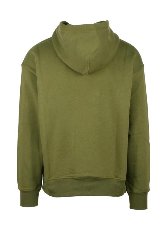 25SS 타미힐피거 탑 밀리터리 그린 색상의 면 폴리에스터 후드티 - TOMMY HILFIGER