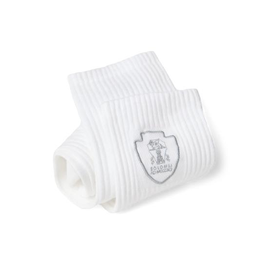 26SS 브루넬로 쿠치넬리 양말 MCS95585T CR59 WHITE GREY - BRUNELLO CUCINELLI