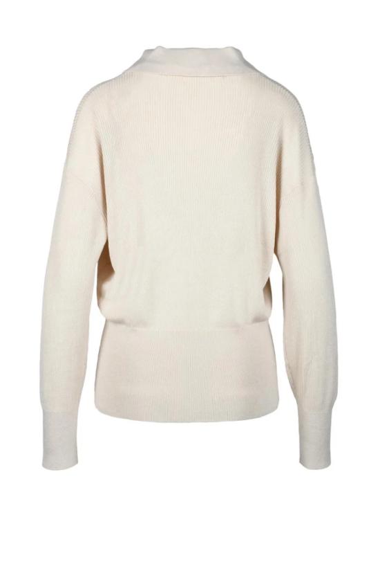  타미힐피거 니트웨어 베이지색 여성 니트 스웨터 - TOMMY HILFIGER