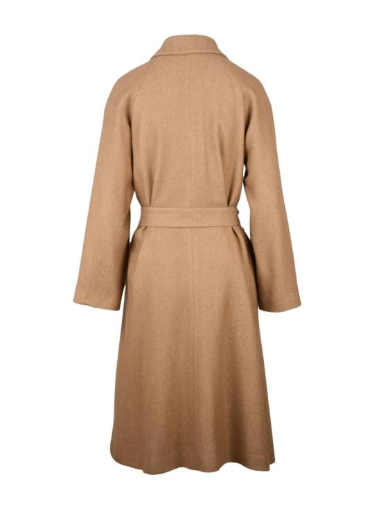  브라이언데일스 코트 베이지색 야크 울 여성용 롱 - BRIAN DALES