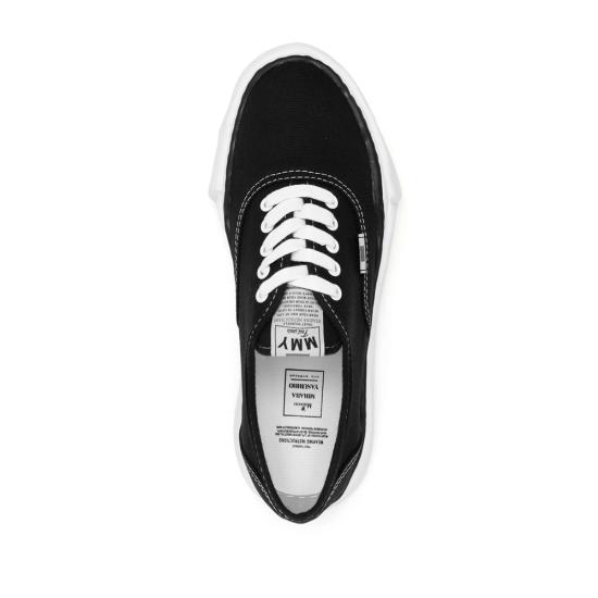 26SS 메종 미하라 야스히로 베이커 OG 솔 캔버스 로우 컷 A02FW704 BLACK - MAISON MIHARA YASUHIRO