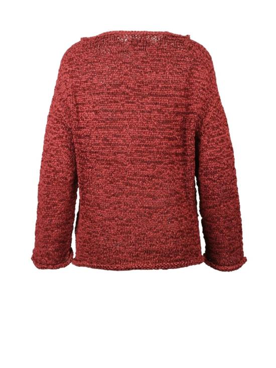 25SS 알파스튜디오 니트웨어 빨간색 폴리에스터/폴리아미드 브레이드 리본 - ALPHA STUDIO