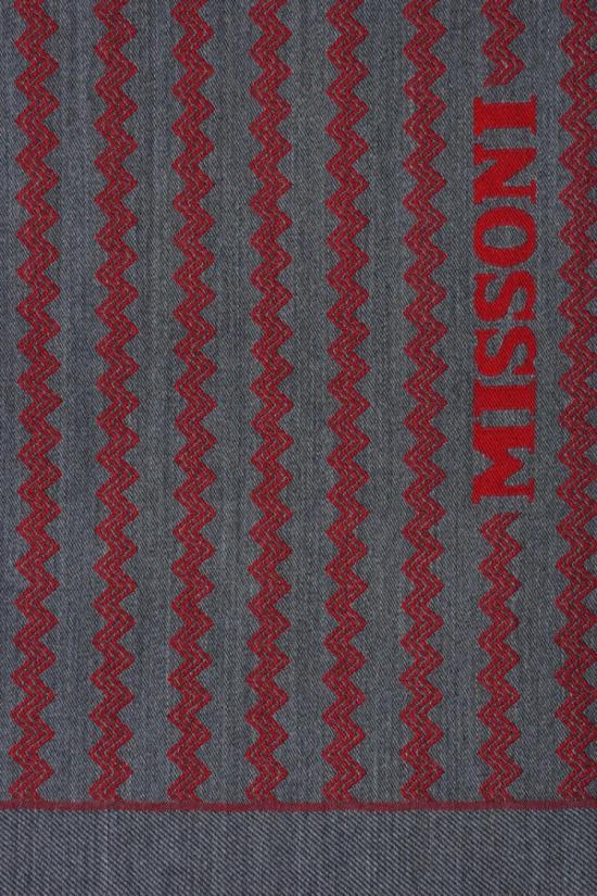  미소니 머플러/스카프 회색빛이 도는 빨간색 울 스카프 - MISSONI