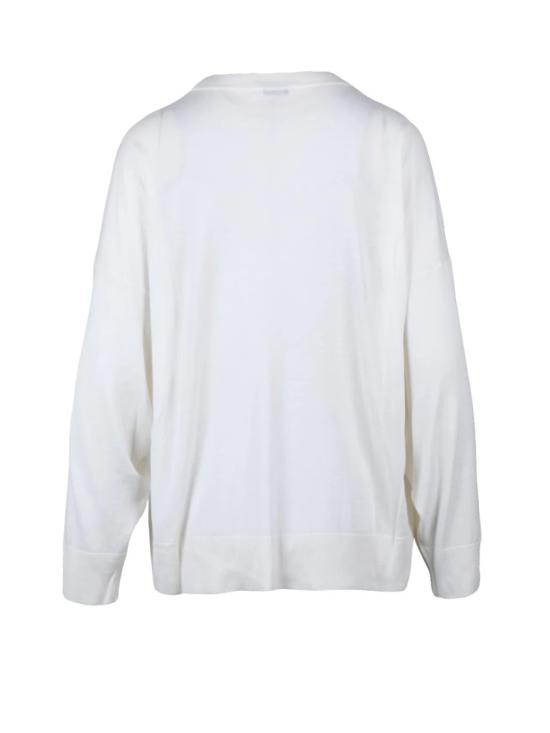 25SS 브루넬로 쿠치넬리 니트웨어 화이트 버진 울 캐시미어 여성 스웨터 - BRUNELLO CUCINELLI