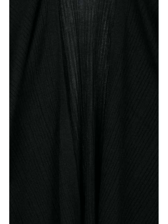 25SS 알파스튜디오 니트웨어 블랙 비스코스 폴리에스터 오픈 가디건 - ALPHA STUDIO