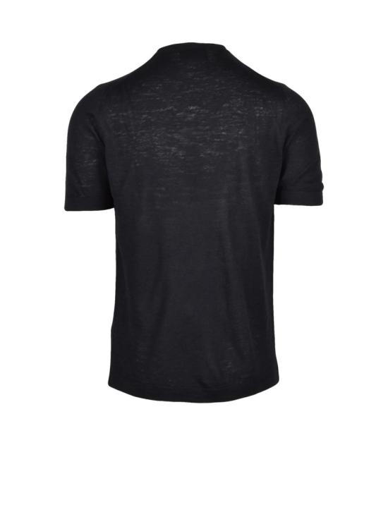 25SS Dressism. 반팔 티셔츠 블랙 린넨 코튼 니트 탑 - OTHER BRANDS