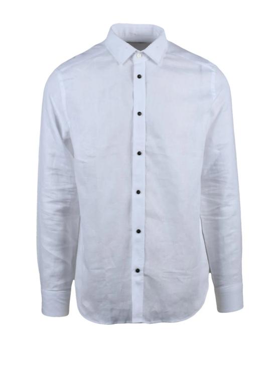 25SS Deuxieme 긴팔 셔츠 흰색 린넨 남성
