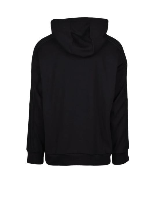 25SS 엠포리오 아르마니 탑 검정색 폴리에스터, 모달, 엘라스테인 후드티 - EMPORIO ARMANI