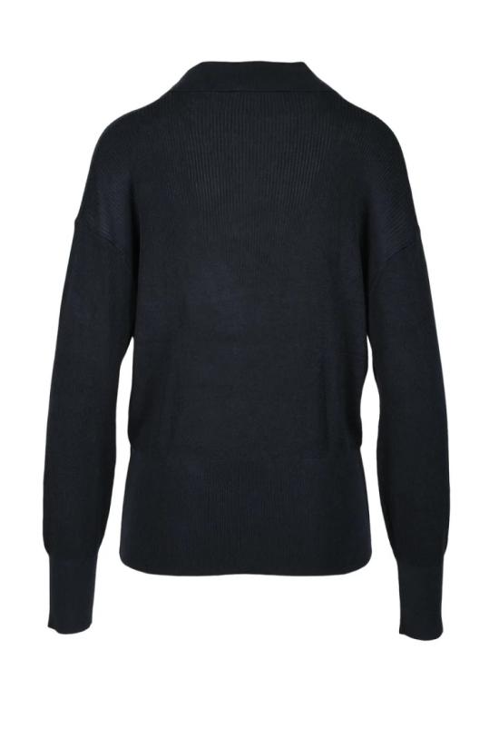  타미힐피거 니트웨어 네이비 블루 여성 니트 스웨터 - TOMMY HILFIGER