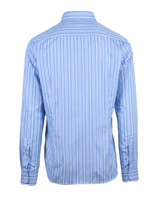 25SS Deuxieme 긴팔 셔츠 흰색/하늘색 면 - DEUXIEME