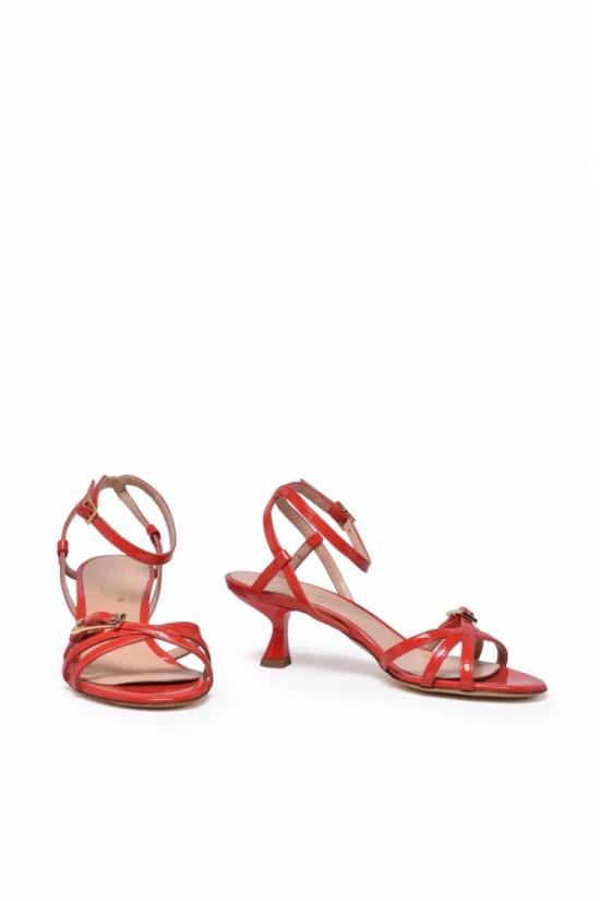 Isabelle Paris 샌들 빨간색 에나멜 가죽 - OTHER BRANDS
