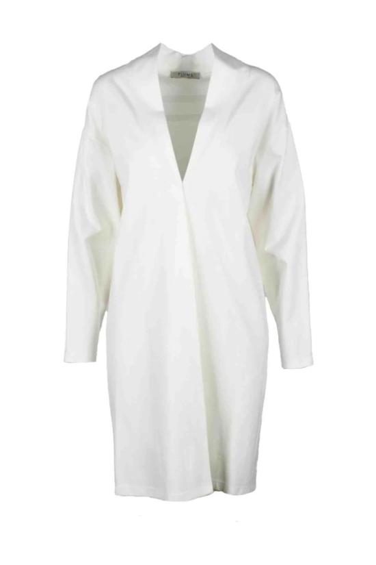  Plums 니트웨어 화이트 비스코스 나일론 엘라스테인 가디건