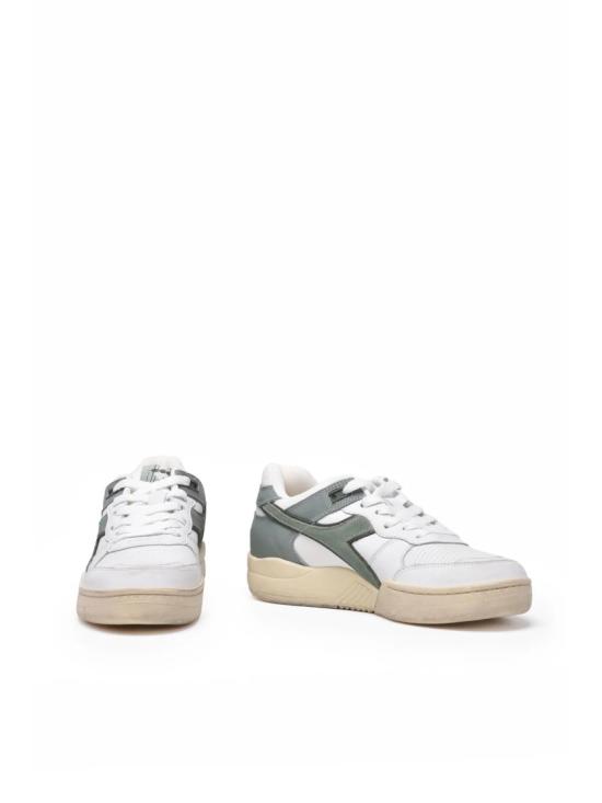  디아도라 헤리티지 스니커즈 화이트 그린 가죽 B.560 - DIADORA HERITAGE