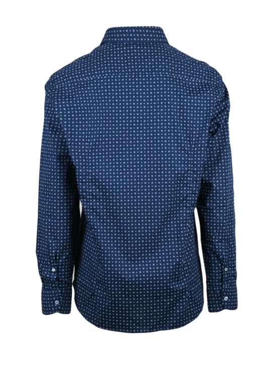 25SS Mariano Napoli 긴팔 셔츠 파란색/연한 파란색 줄무늬 면 - OTHER BRANDS