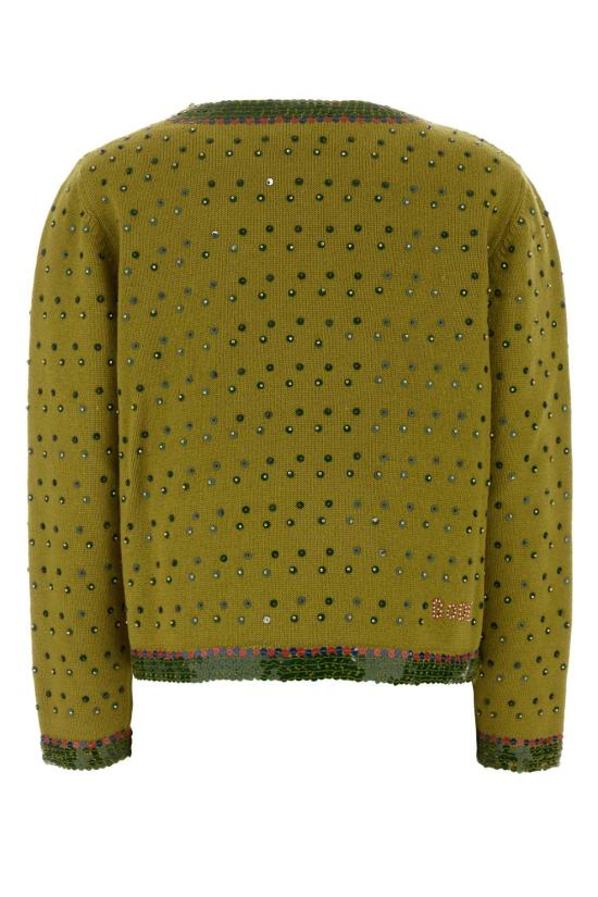 26SS 보디 스웨터 WRS26KT028 GREEN Green - BODE