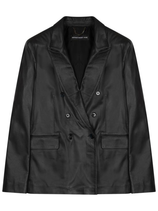 25FW 디파트먼트5 가죽 자켓 DC065 51M2LF0019605 BLACK