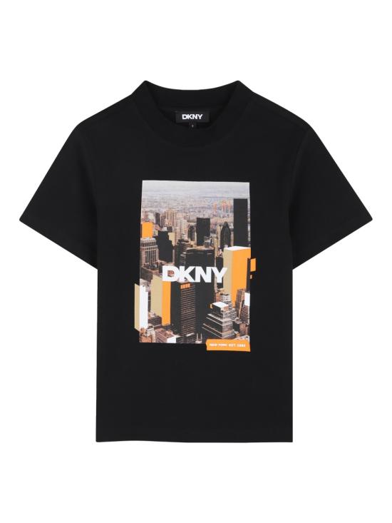 26SS [키즈] 디케이엔와이 티셔츠 D62536K 09B BLACK