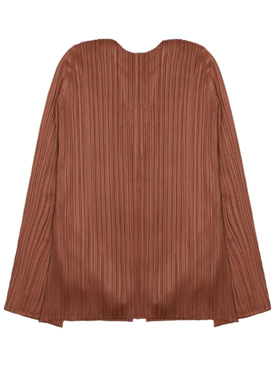 26SS 플리츠플리즈 스웨터 PP66JO133 44 BROWN - PLEATS PLEASE