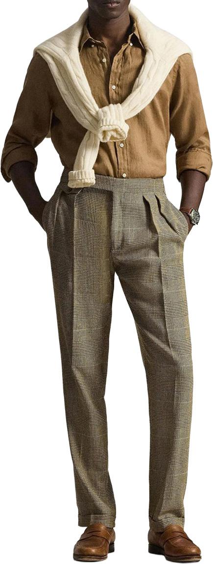 26SS 랄프 로렌 긴팔 셔츠 710966294505 BROWN - RALPH LAUREN