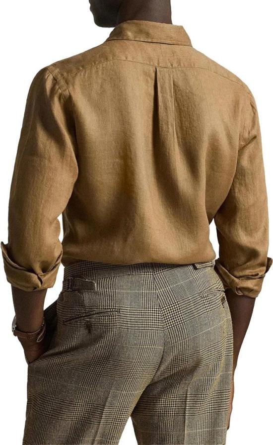 26SS 랄프 로렌 긴팔 셔츠 710966294505 BROWN - RALPH LAUREN