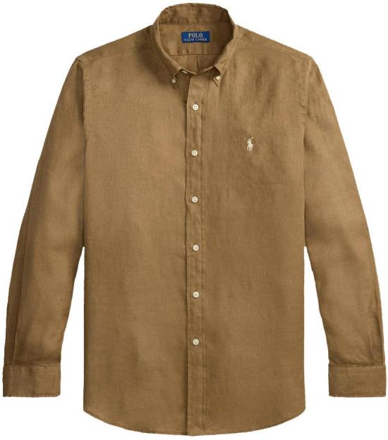 26SS 랄프 로렌 긴팔 셔츠 710966294505 BROWN