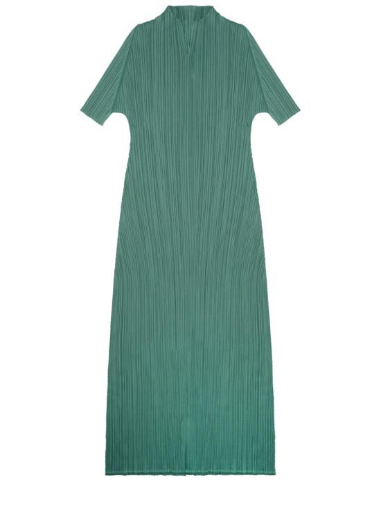 26SS 플리츠플리즈 원피스 PP66JH136 63 GREEN