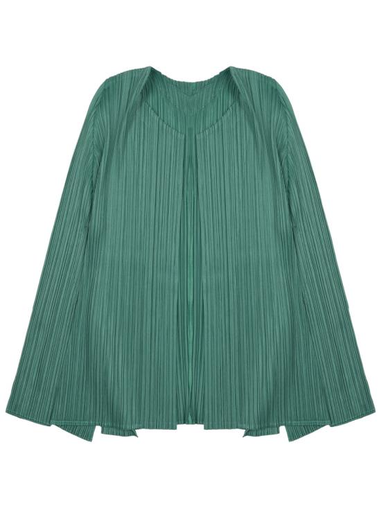 26FW 플리츠플리즈 자켓 PP66JO133 63 GREEN