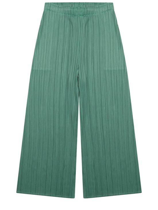 26SS 플리츠플리즈 스트레이트 팬츠 PP66JF134 63 GREEN