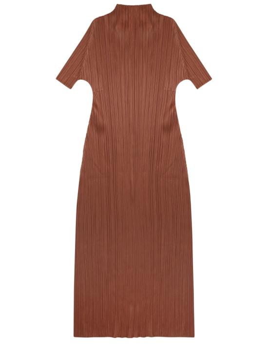 26SS 플리츠플리즈 원피스 PP66JH136 44 BROWN - PLEATS PLEASE