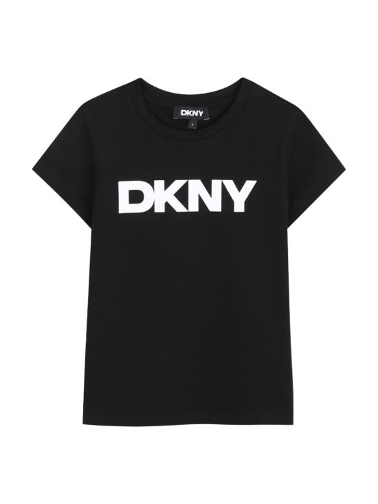 26FW [키즈] 디케이엔와이 티셔츠 D62617K 09B BLACK