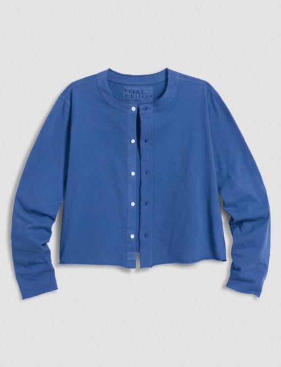  프랭크 앤 에일린 가디건 프랭크 & 아일린 재키 티셔츠 카디건 라줄리 블루 - FRANK & EILEEN