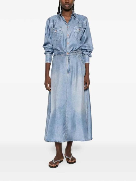26SS 피에르루이마샤 미디 스커트 ALOESGO12777517405101 Medium Wash - PIERRE LOUIS MASCIA