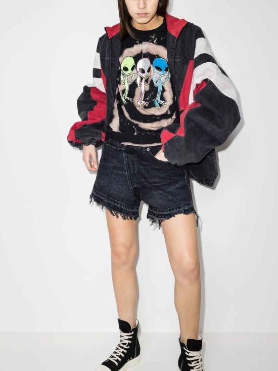 26SS 알13 스트레이트 팬츠 R13W6055394BJAKE Black - R13
