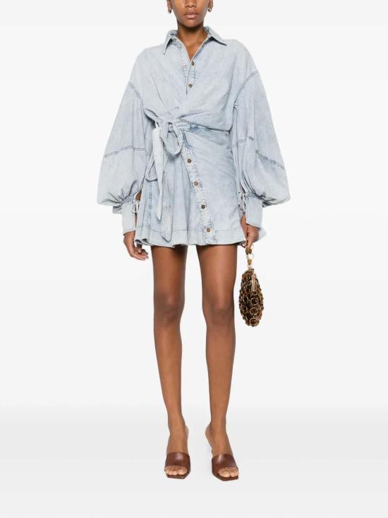 26SS 짐머만 미디 스커트 6614DC261CSW Light Blue - ZIMMERMANN
