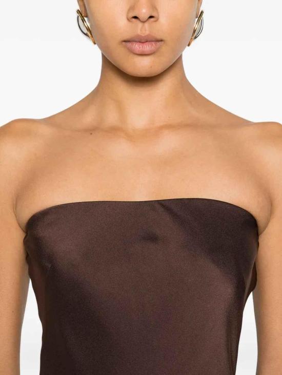 26SS 포르테포르테 미디 스커트 14555MYDRESSCHOCOLAT Brown - FORTE FORTE
