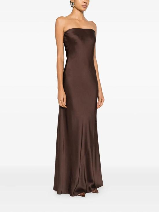 26SS 포르테포르테 미디 스커트 14555MYDRESSCHOCOLAT Brown - FORTE FORTE