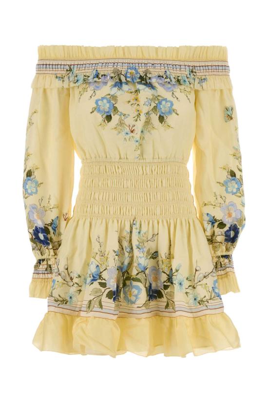 26SS 셀프 포트레이트 원피스 AC26026SY YELLOW Printed
