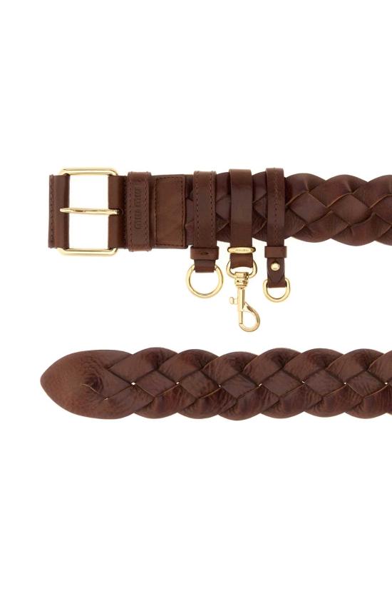 26SS 미우미우 벨트 5CC7222G7V F0005 Brown - MIU MIU