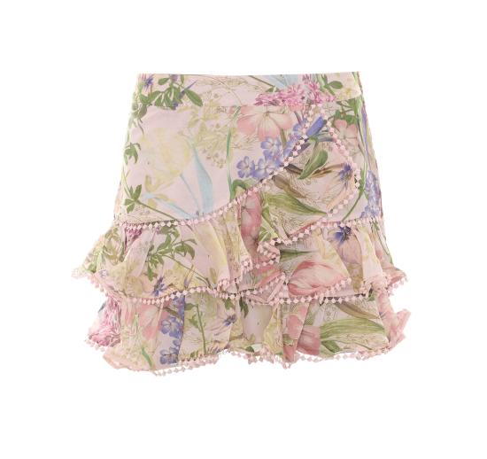 26SS 차로루이즈 미디 스커트 266401 PINK BOTANIC Pink