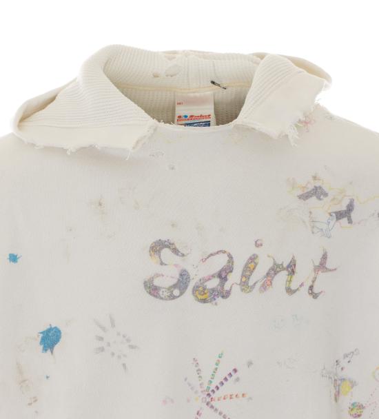 26SS 세인트 미카엘 긴팔 티셔츠 SM MK8 0000 C17 WHITE White - SAINT MXXXXXX