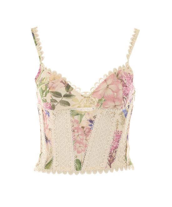 26SS 차로루이즈 긴팔 티셔츠 266102 CREAM BOTANIC White