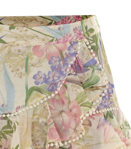 26SS 차로루이즈 미디 스커트 266401 CREAM BOTANIC Multicolor - CHARORUIZ