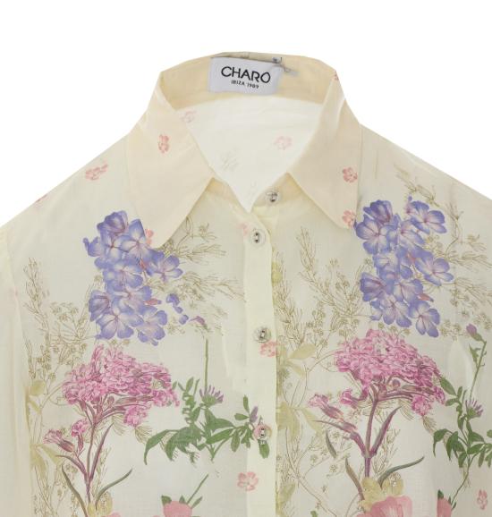 26SS 차로루이즈 블라우스 266200 CREAM BOTANIC White - CHARORUIZ