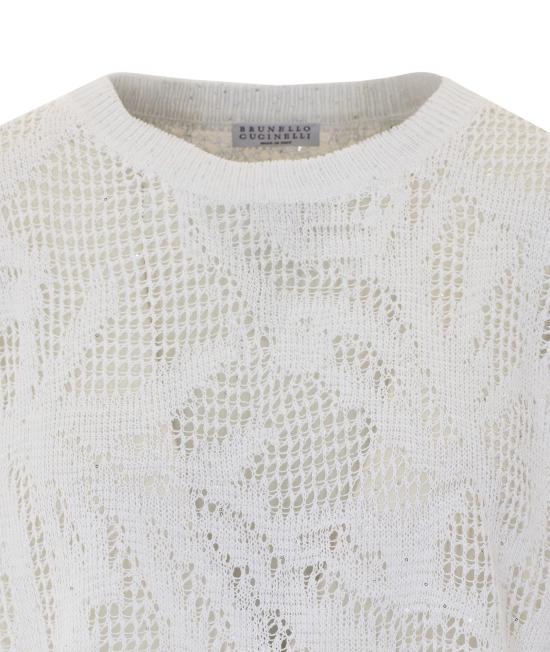 26SS 브루넬로 쿠치넬리 대즐링 워터 릴리 티셔츠 MDT771010 C159 White - BRUNELLO CUCINELLI