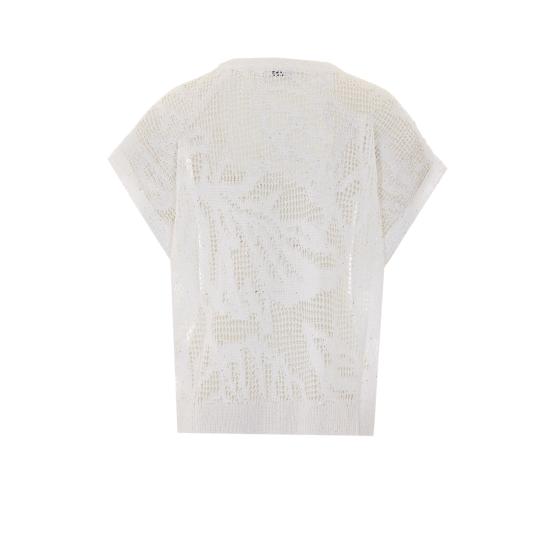 26SS 브루넬로 쿠치넬리 대즐링 워터 릴리 티셔츠 MDT771010 C159 White - BRUNELLO CUCINELLI