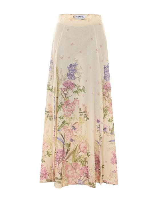 26SS 차로루이즈 미디 스커트 266402 CREAM BOTANIC Multicolor