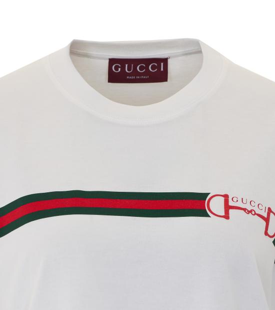 26SS 구찌 프린트 코튼 저지 티셔츠 837959 XJHM59081 White - GUCCI